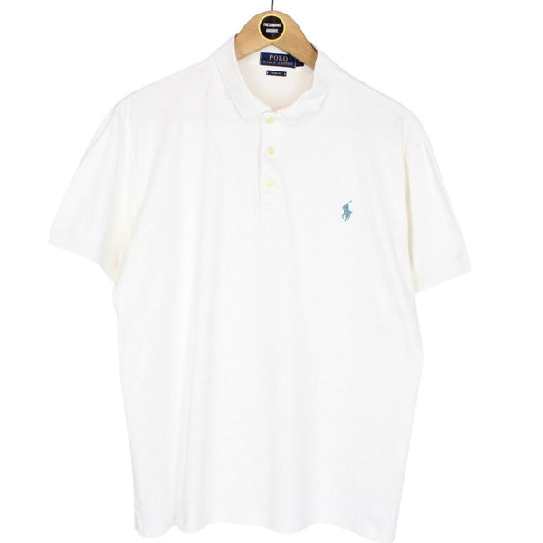 Polo Ralph Lauren White Short Sleeve Cotton Polo Shirt