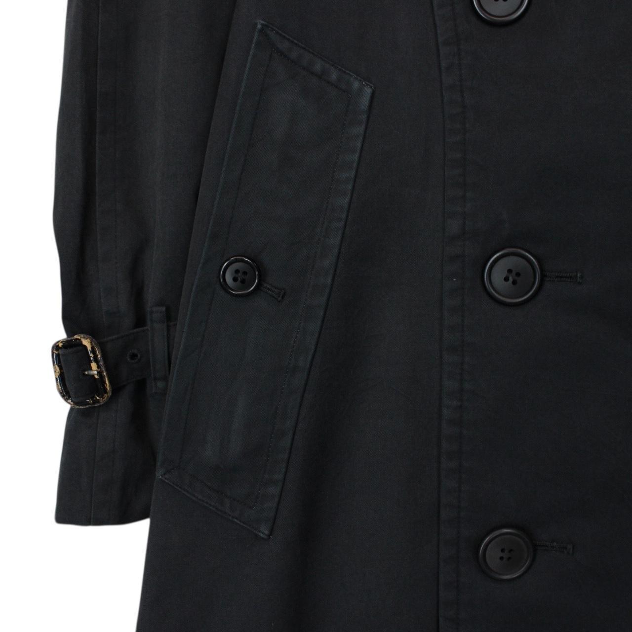 Vintage 90s Burberry Black Double Breasted Trench Coat