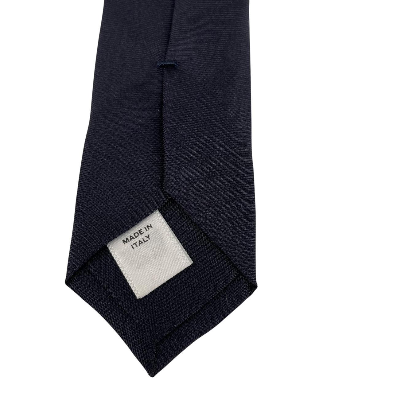 Burberry London Navy Blue Silk Tie