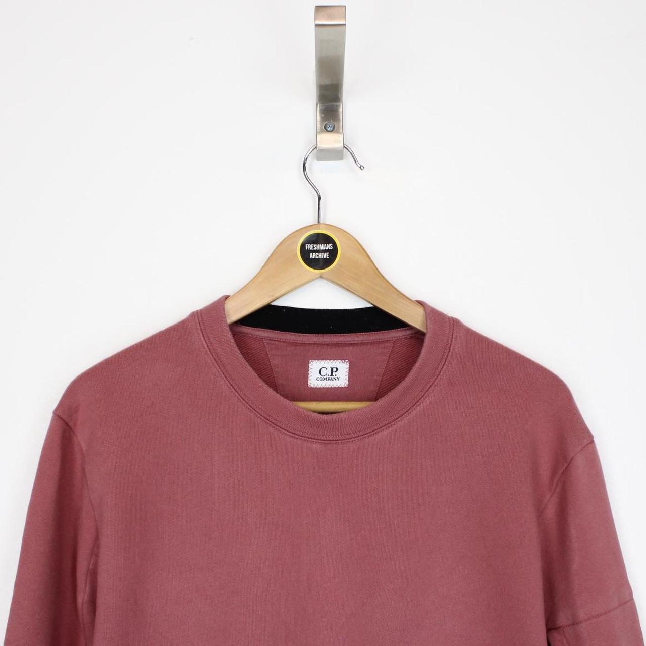 CP Company Burgundy Lens Sweatshirt Jumper