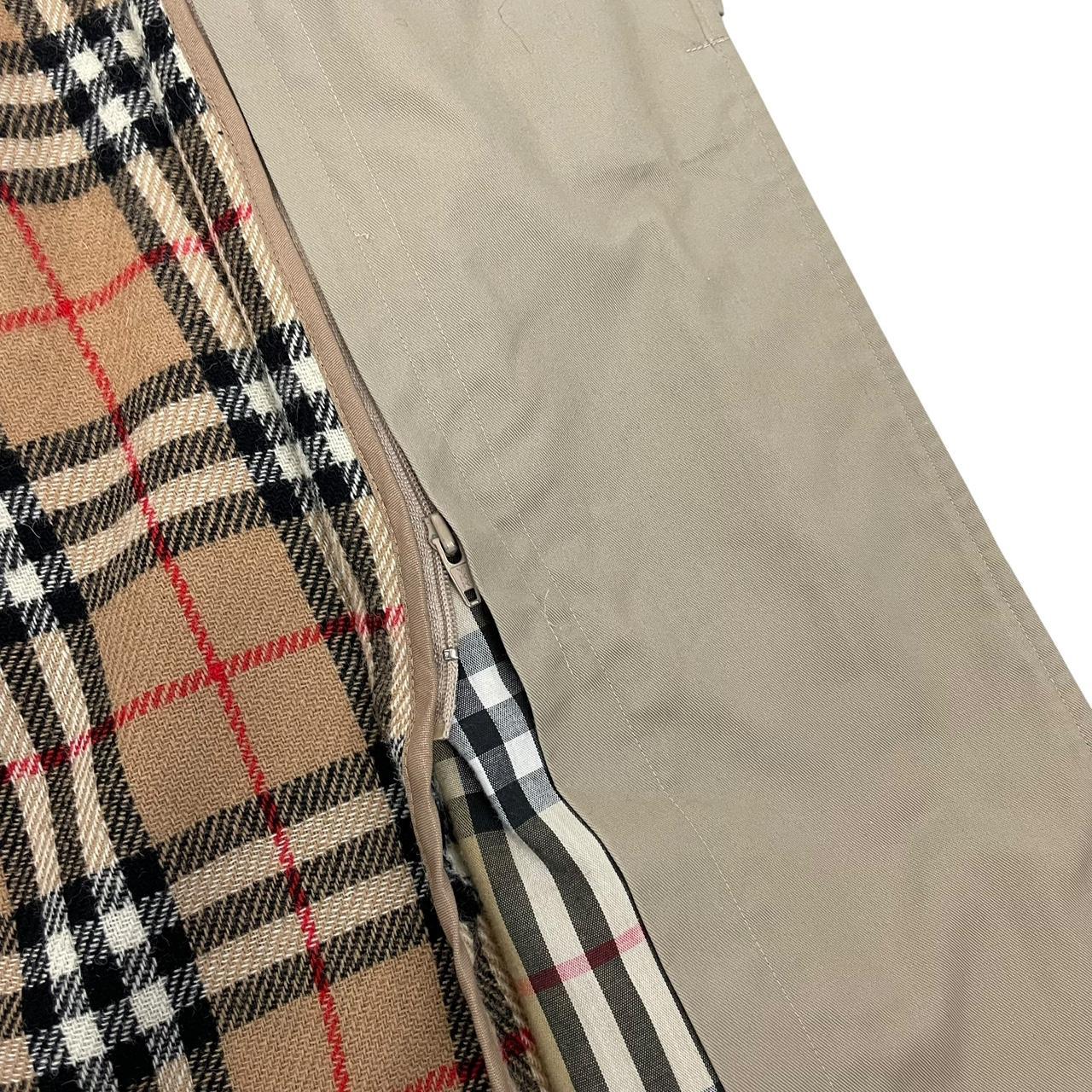 Vintage 90s Burberry Beige Single Breasted Trench Coat