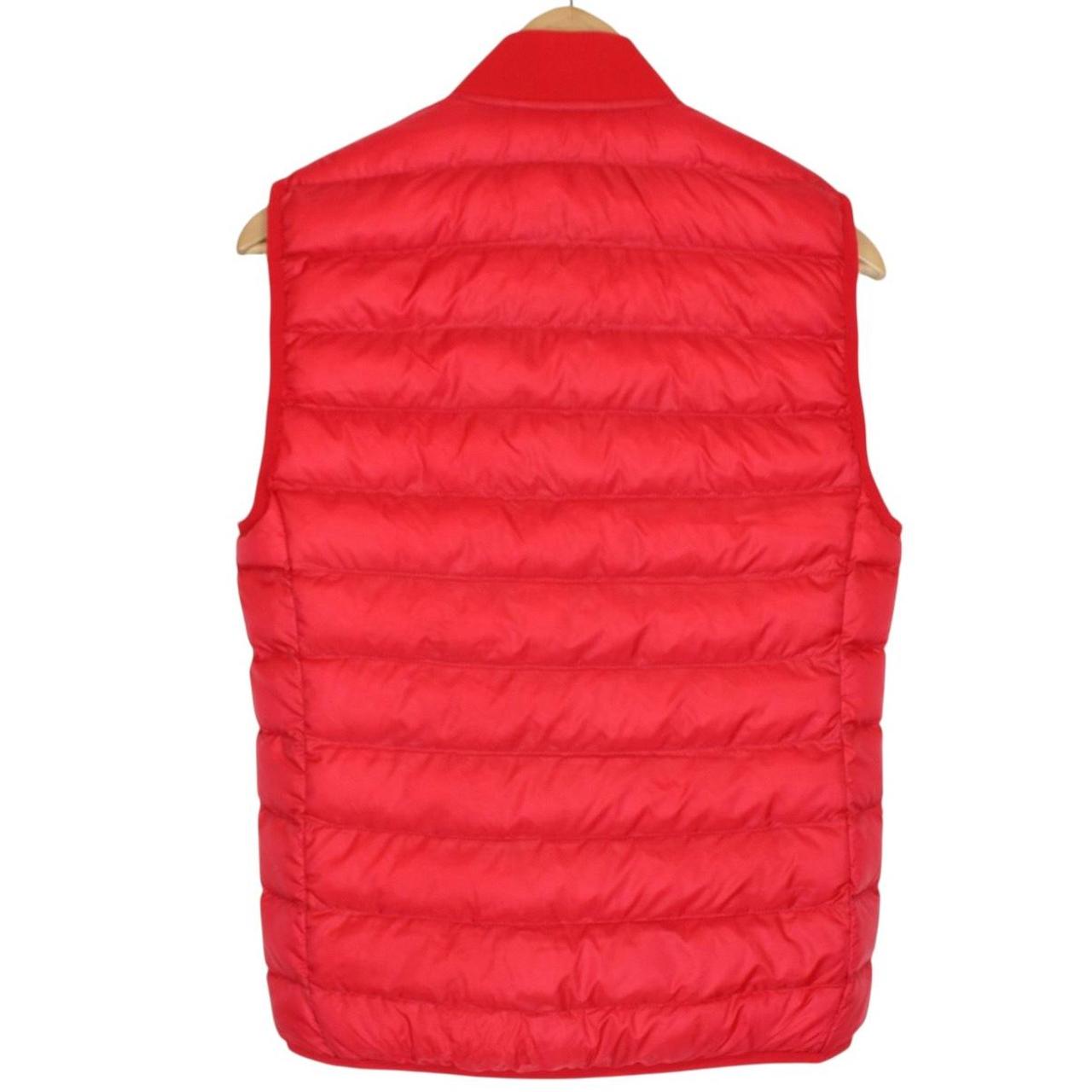 Lacoste Red Full Zip Quilted Gilet / Bodywarmer