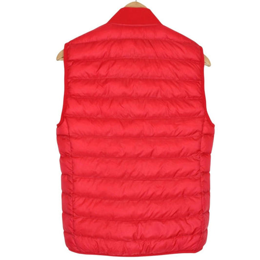 Lacoste Red Full Zip Quilted Gilet / Bodywarmer