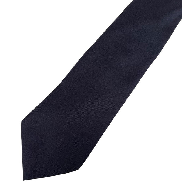 Burberry London Navy Blue Silk Tie