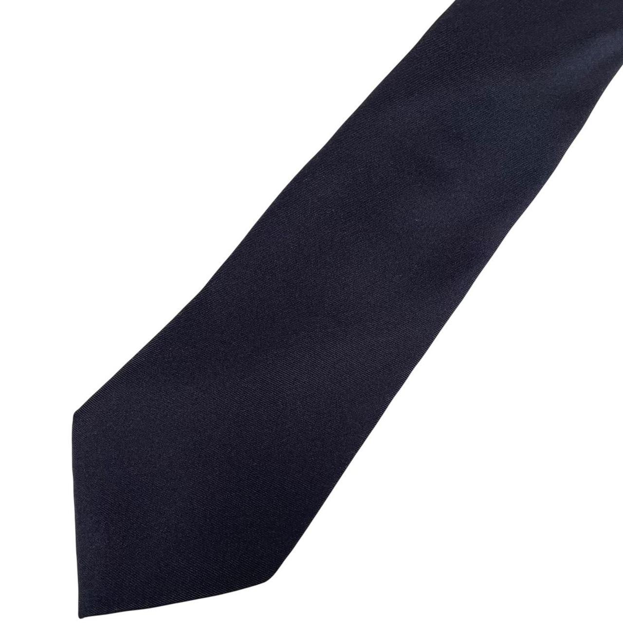 Burberry London Navy Blue Silk Tie