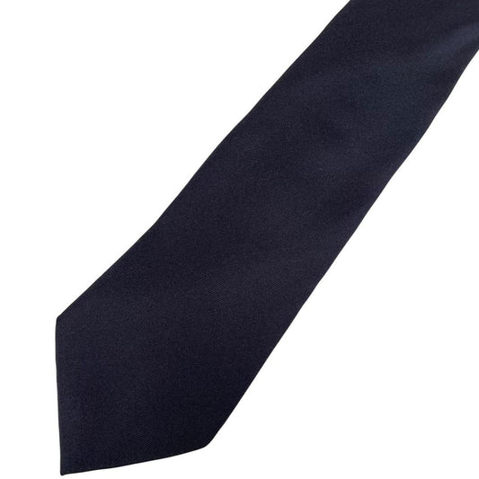 Burberry London Navy Blue Silk Tie