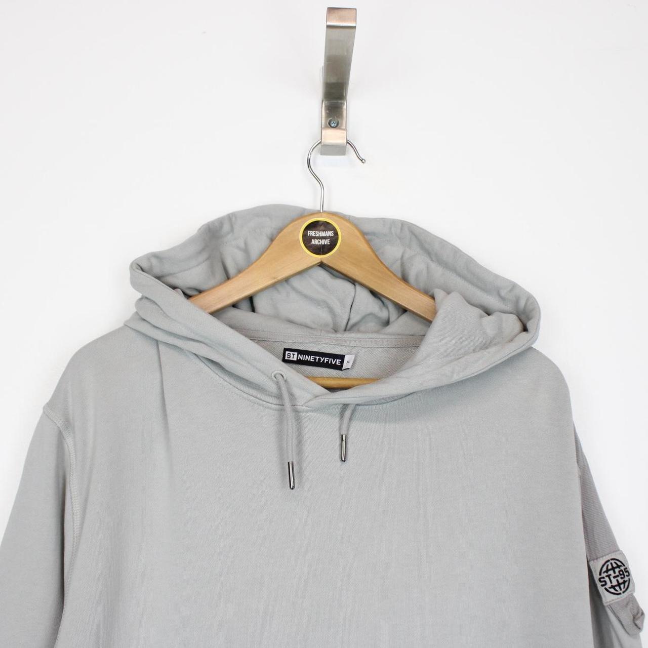 ST95 Light Grey Cotton Hoodie Jumper