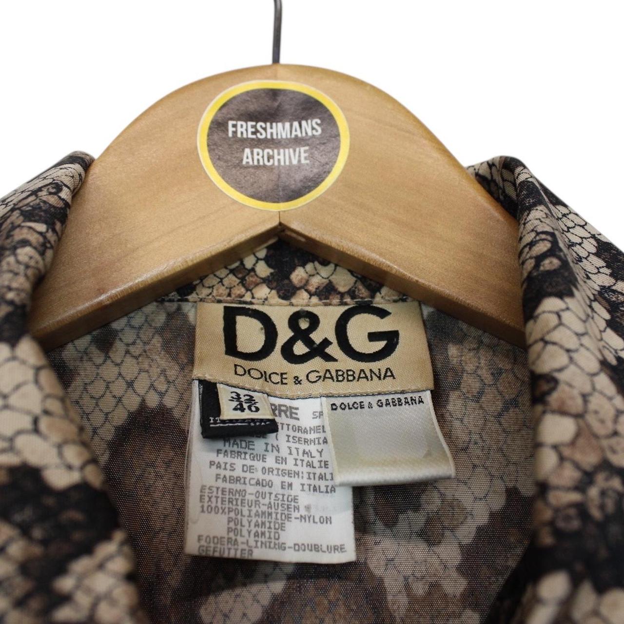 Dolce & Gabbana Multicoloured Snakeskin Nylon Jacket