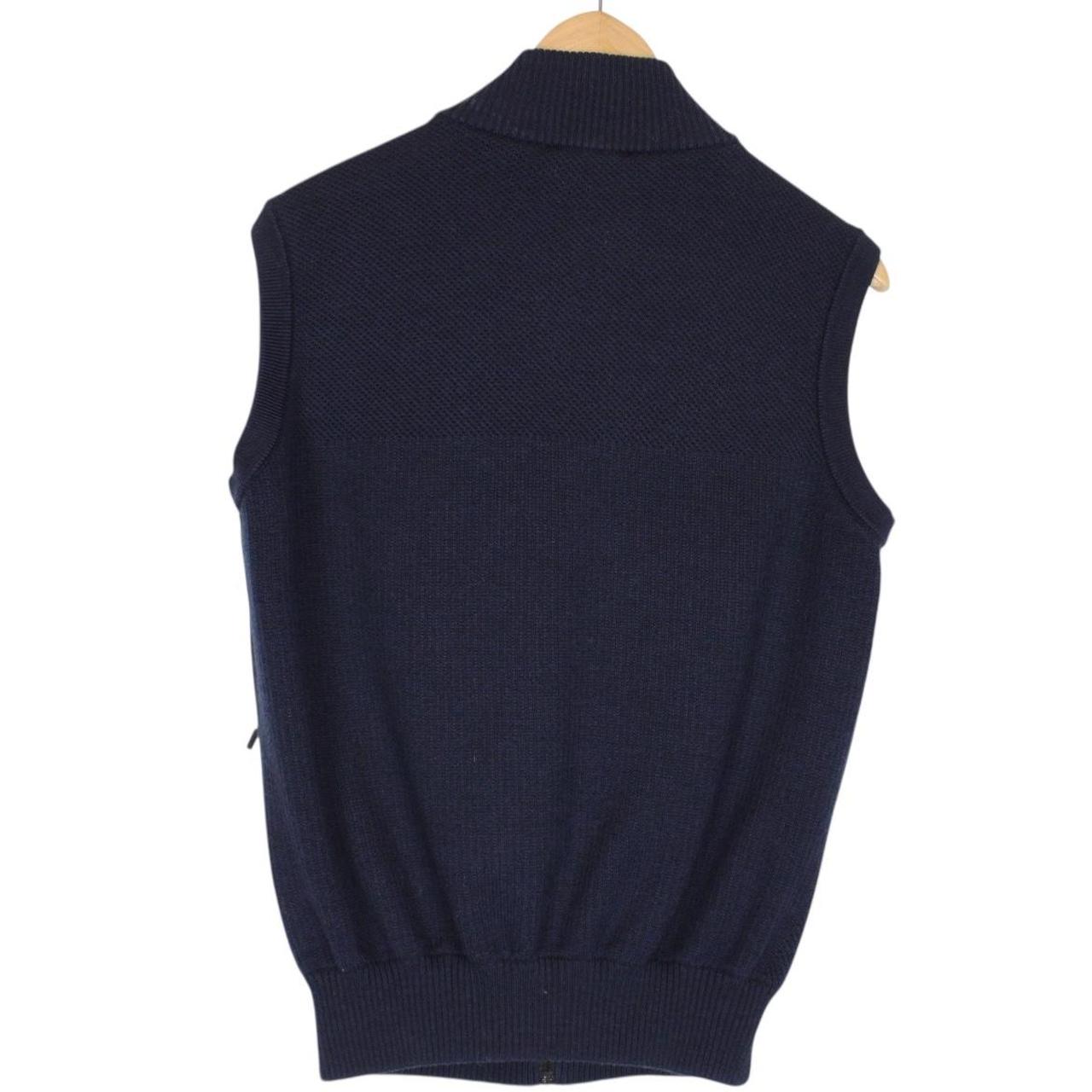 Canada Goose Hybridge Wool Knit Navy Blue Down Gilet / Bodywarmer