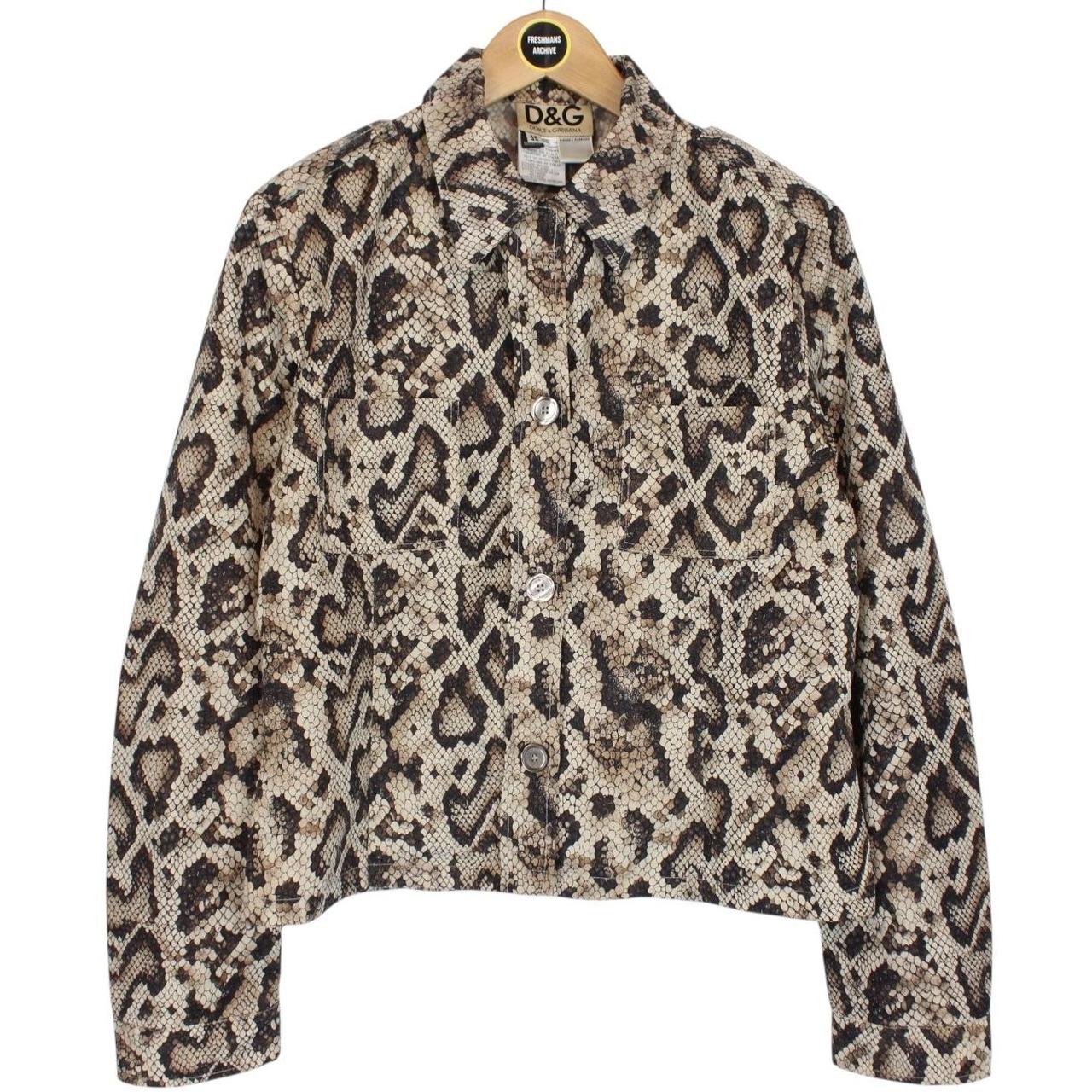 Dolce & Gabbana Multicoloured Snakeskin Nylon Jacket