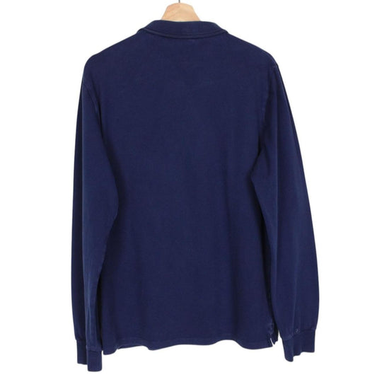 Stone Island AW 2014 Navy Blue Long Sleeve Compass Polo Shirt