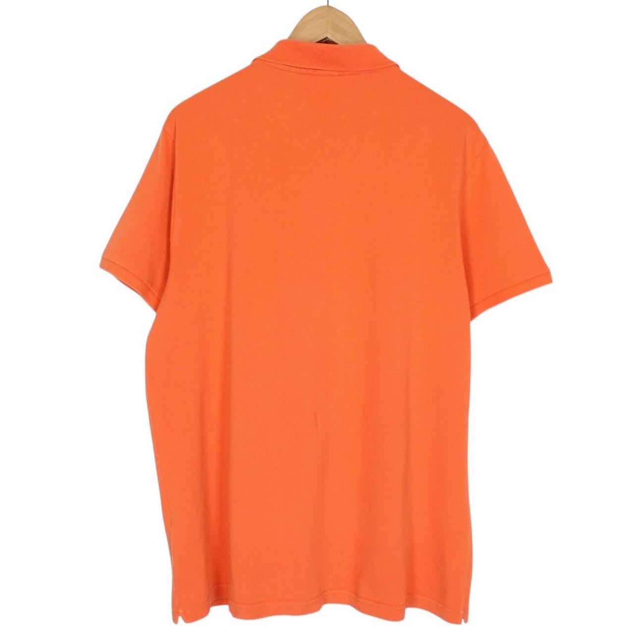 Moncler Maglia Manica Corta Orange Short Sleeve Cotton Polo Shirt