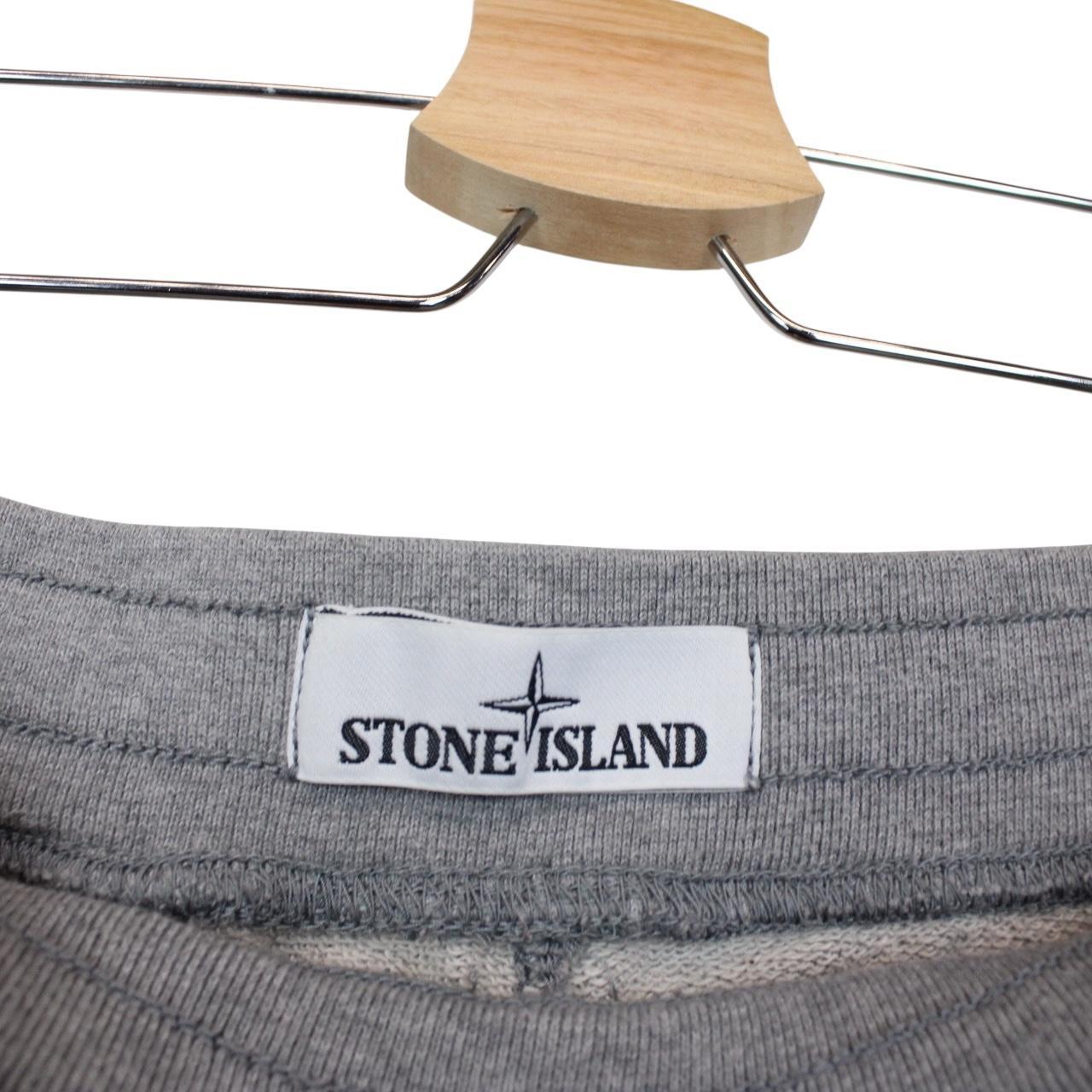 Stone Island SS 2018 Grey Cotton Jogger Shorts