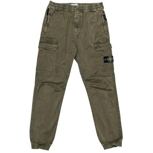 Stone Island AW 2023 Green RE-T Fit Cargo Trousers