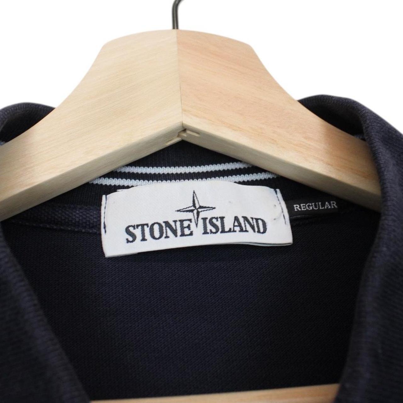 Stone Island AW 2016 Navy Blue Long Sleeve Compass Polo Shirt