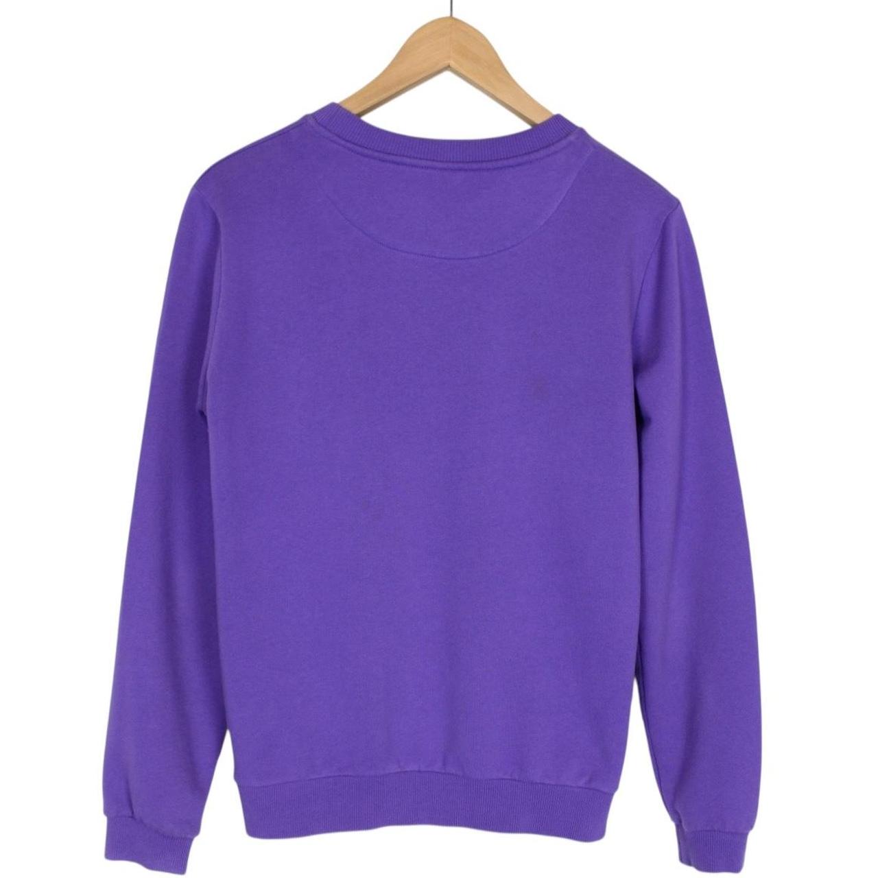 Versus Versace Purple Cotton Sweatshirt Jumper
