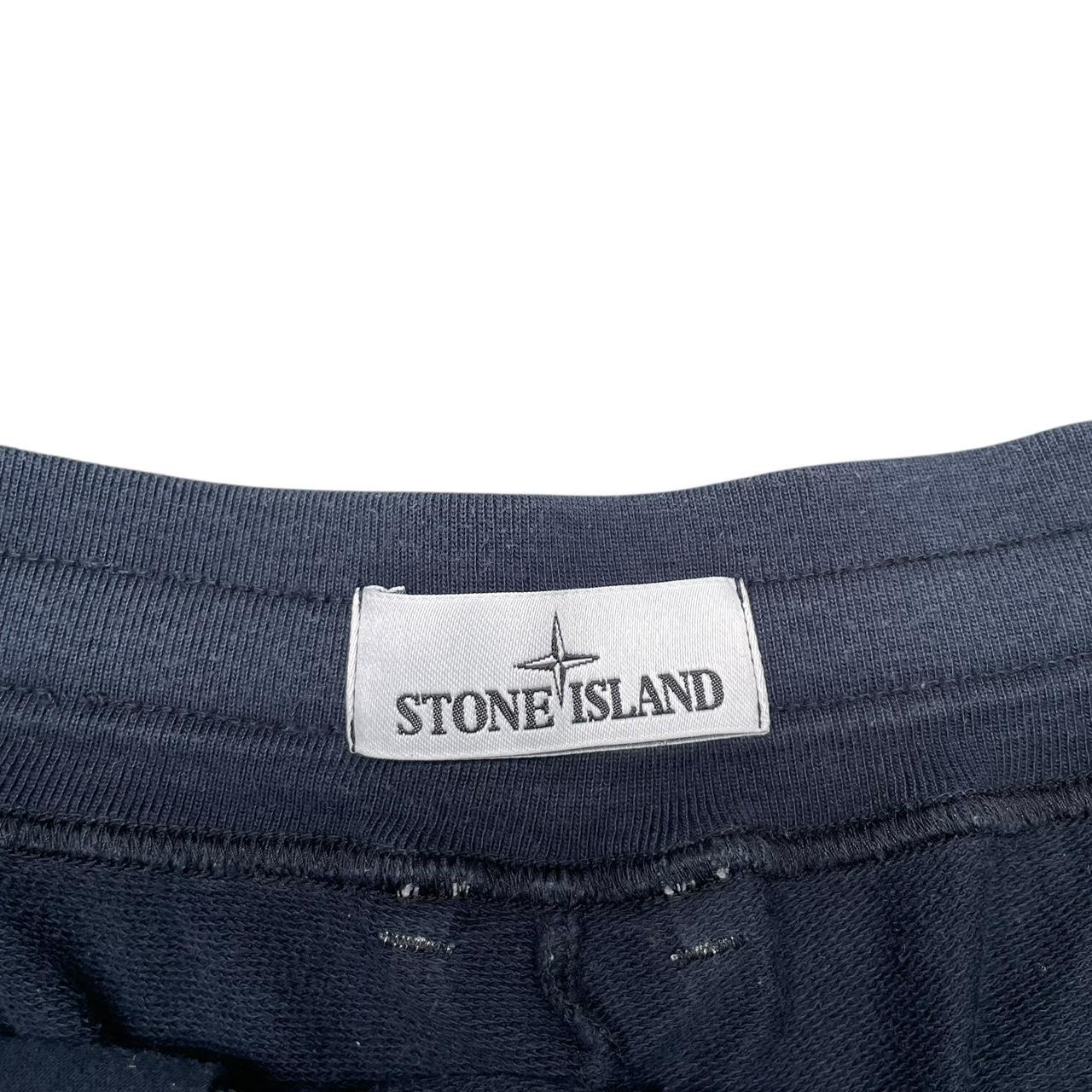 Stone Island SS 2016 Navy Blue Compass Logo Cotton Jogger Shorts