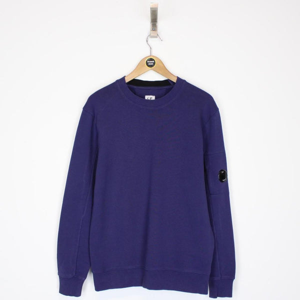 CP Company Blue Goggle Lens Cotton Sweatshirt Jumper