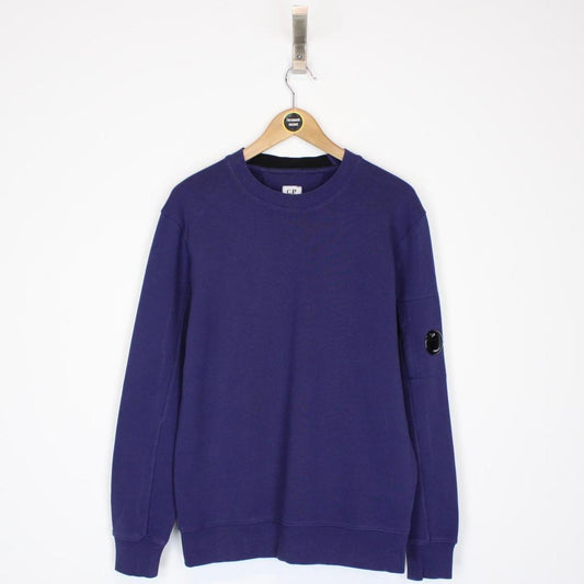CP Company Blue Goggle Lens Cotton Sweatshirt Jumper