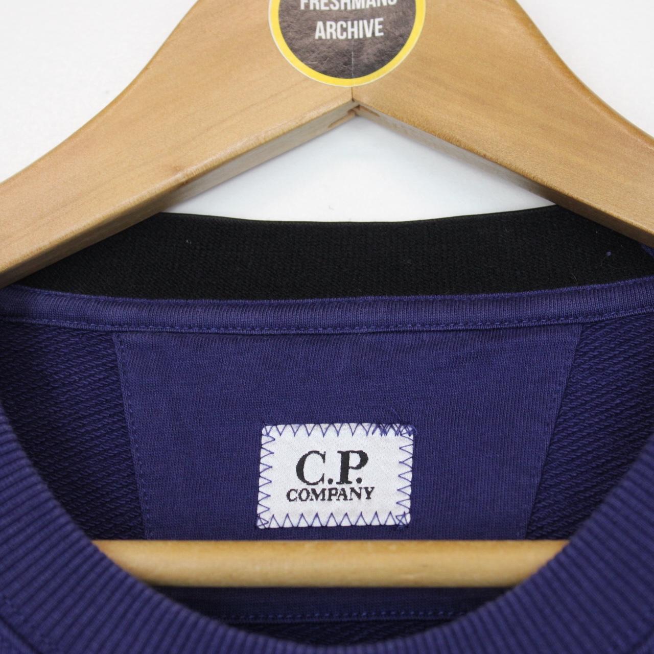 CP Company Blue Goggle Lens Cotton Sweatshirt Jumper