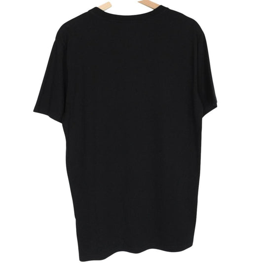 Moschino Black and White Short Sleeve Logo Print Cotton T-Shirt