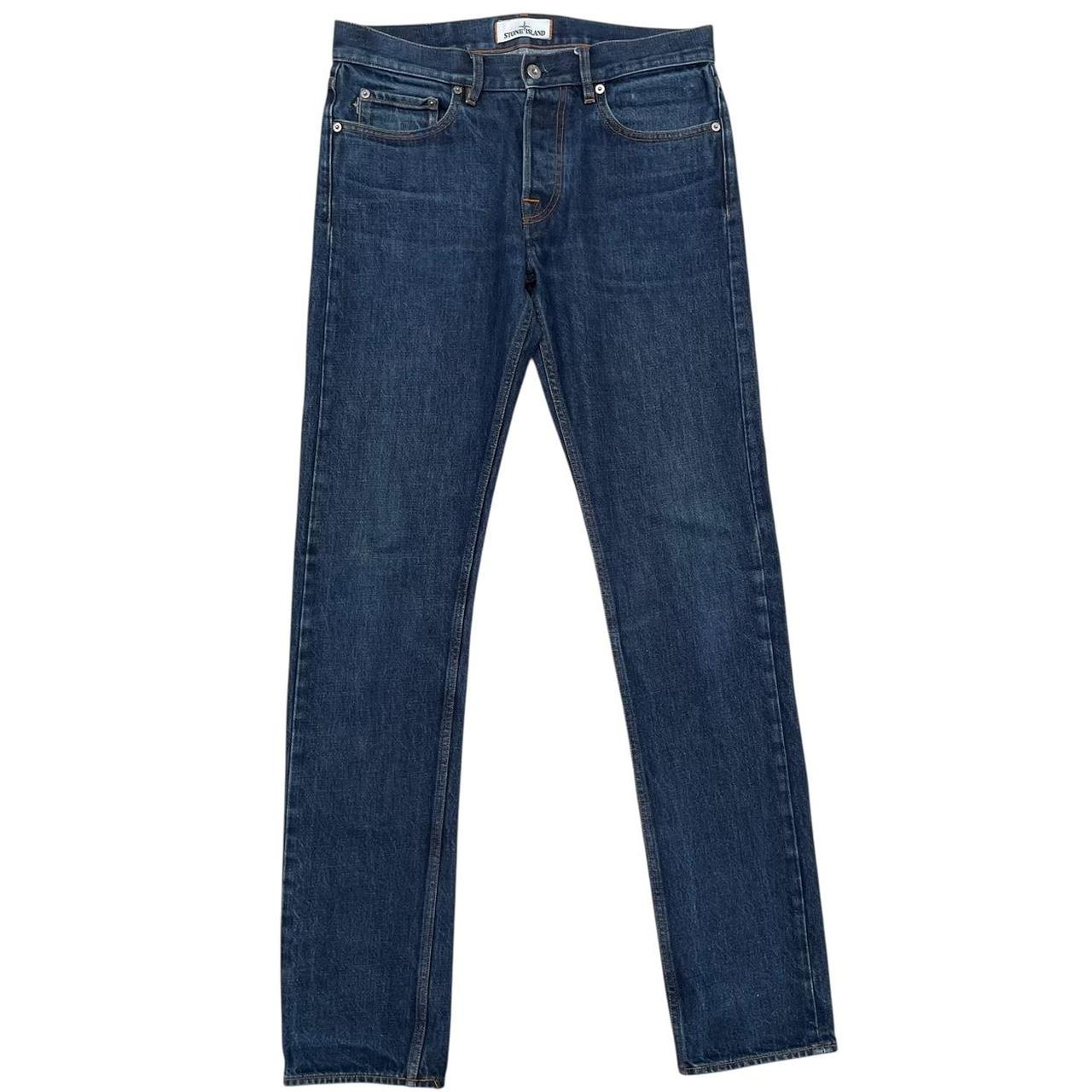 Stone Island SS 2017 Navy Blue Slim Fit Denim Jeans