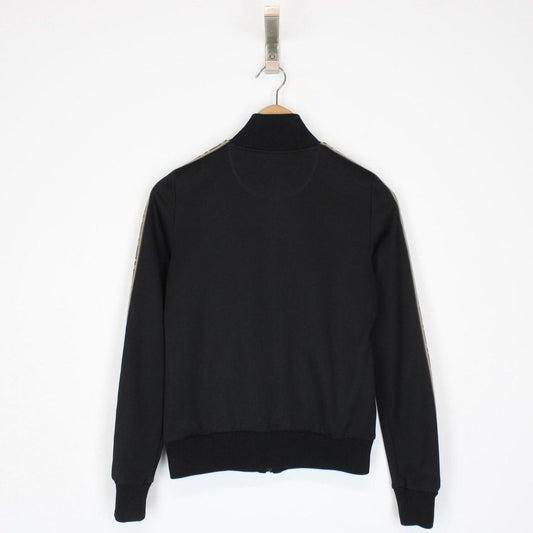 Fendi Black and Brown Zucca Monogram Full Zip Track Jacket