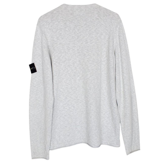 Stone Island SS 2019 Grey Cotton Blend Knit Jumper