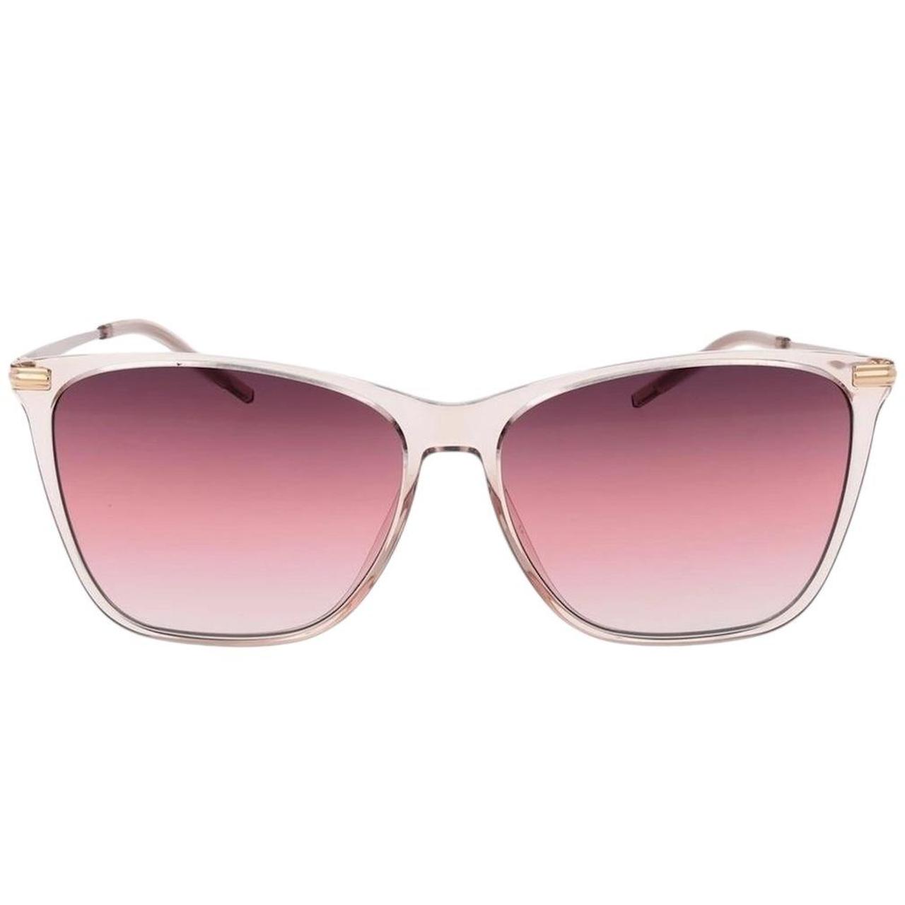 Hugo Boss Pink Gradient Rectangle Lense Sunglasses