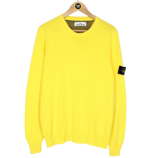 Stone Island SS 2015 Yellow Cotton Knit Sweatshirt Jumper