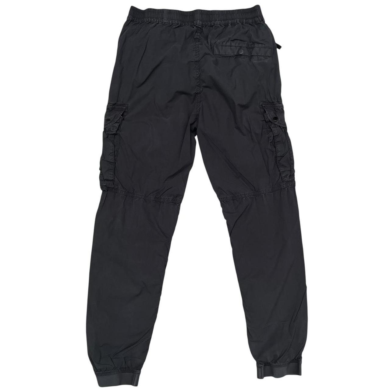 Stone Island SS 2021 Black RE-T Fit Cargo Trousers