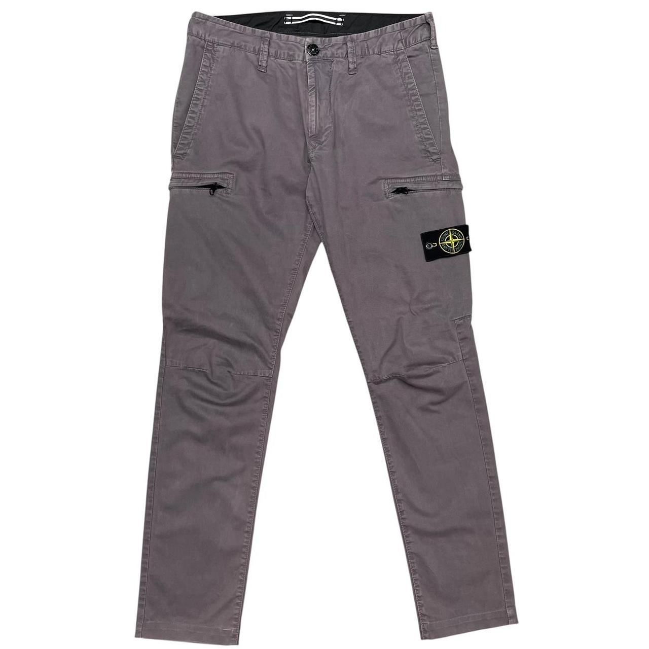 Stone Island SS 2019 Purple Skinny Fit Cargo Trousers