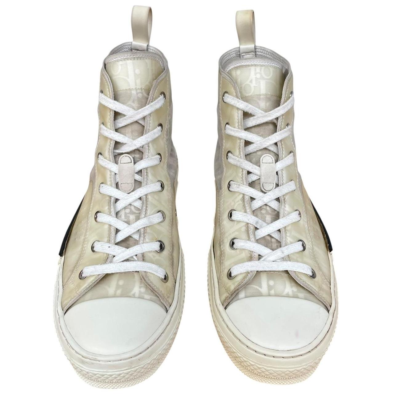 Christian Dior B23 White Oblique High Top Trainers