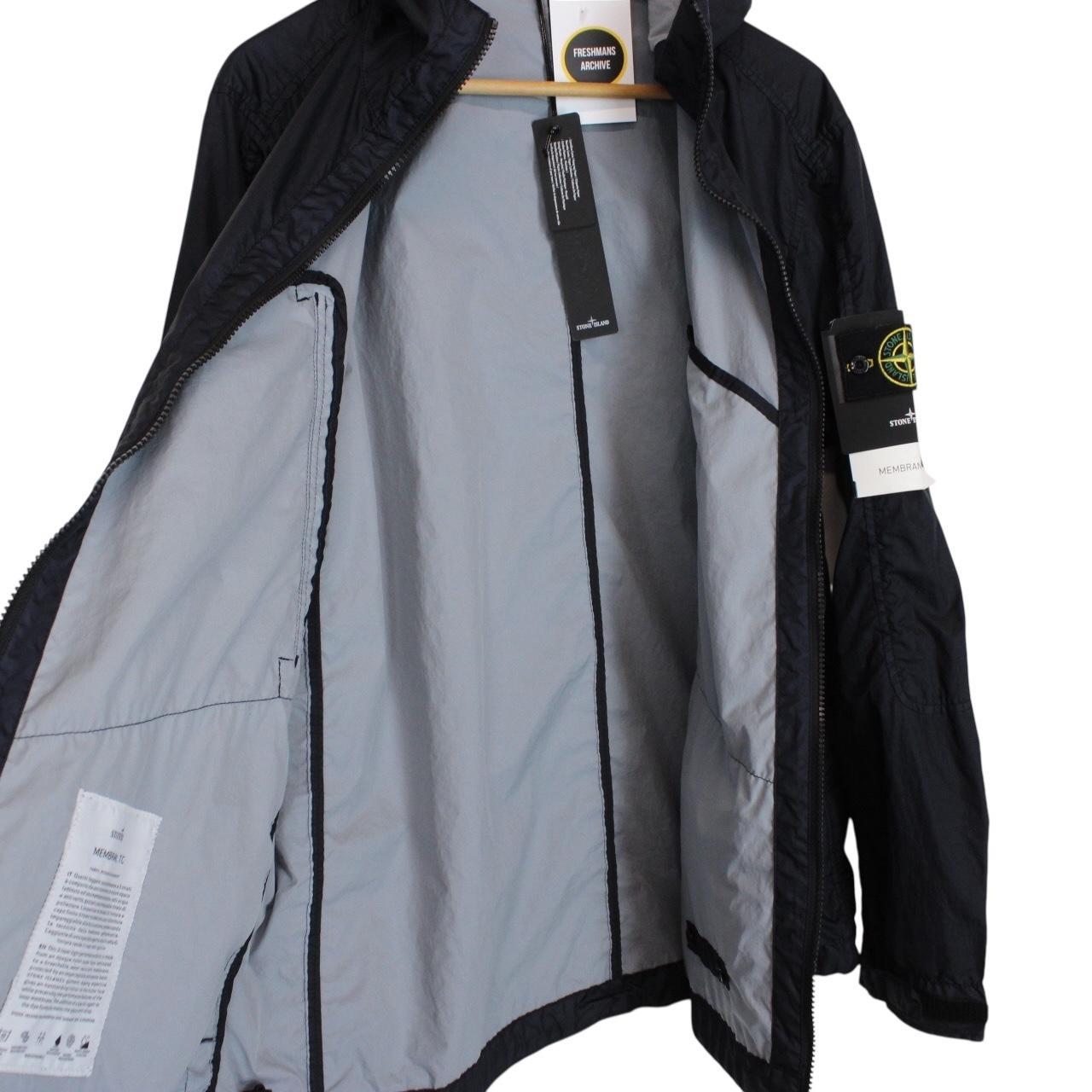 Stone Island SS 2018 Membrana 3L TC Navy Blue Hooded Jacket