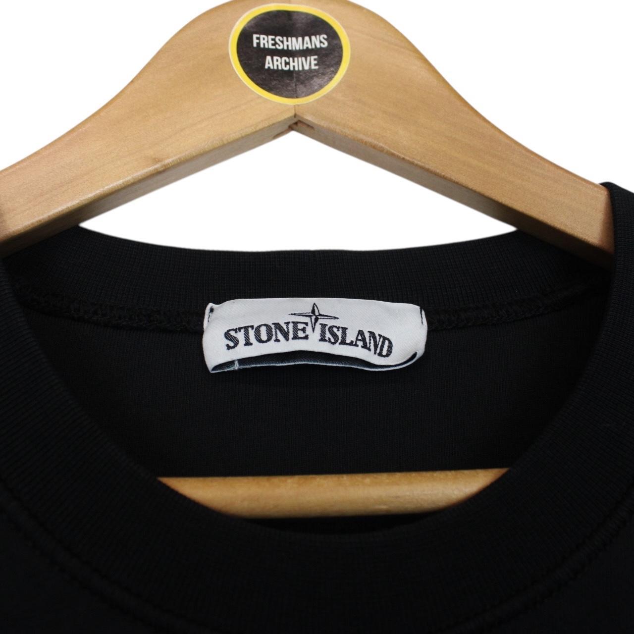 Stone Island SS 2021 Black Cotton Sweatshirt Jumper