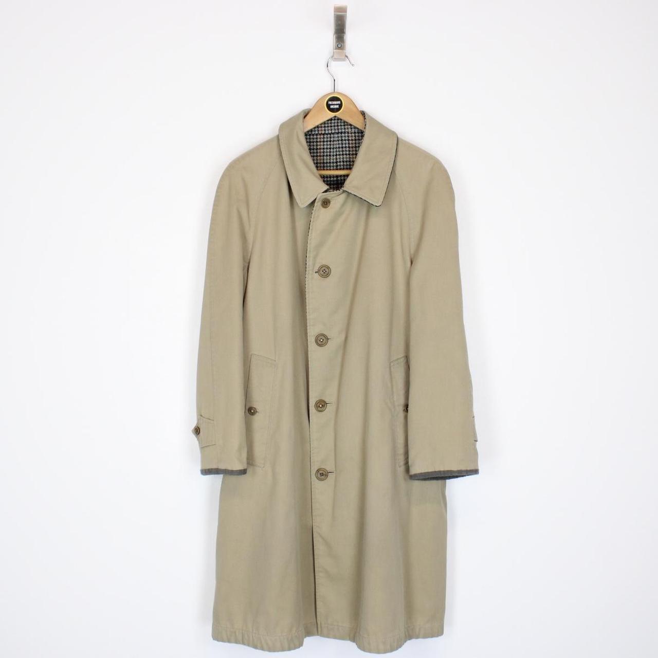 Vintage 80s Burberry Reversible Trench Coat Medium