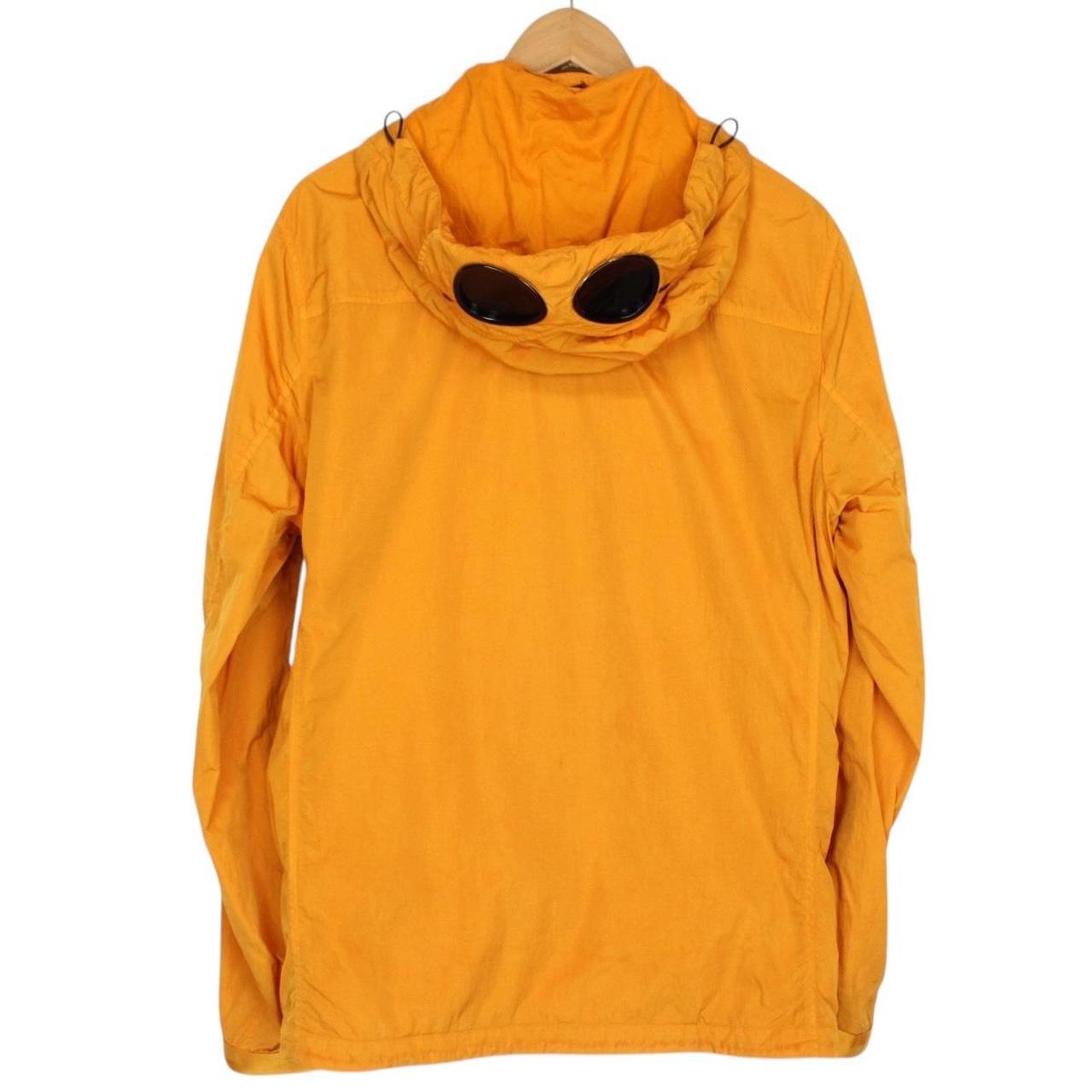 CP Company Orange Full Zip Chrome-R Nylon Garment Dyed Goggle Jacket