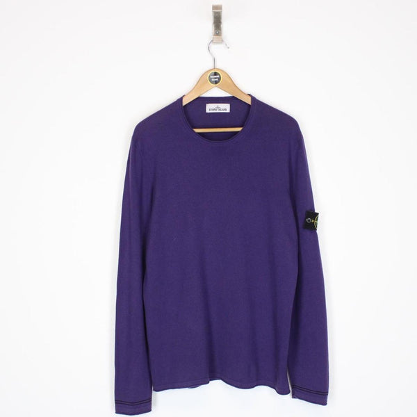 Stone Island SS 2016 Purple Thin Cotton Knit Sweatshirt