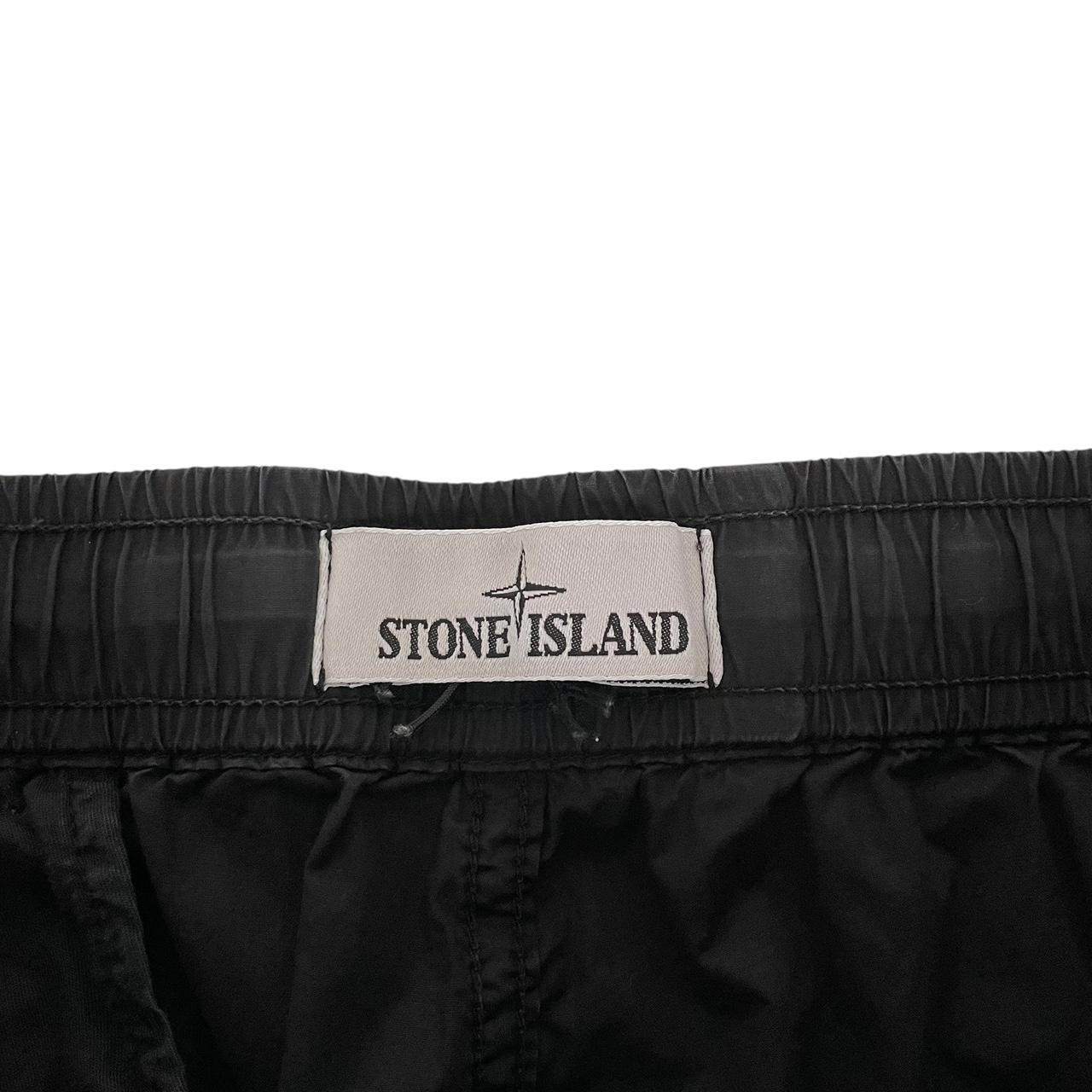 Stone Island Black RE-T Fit Cargo Trousers