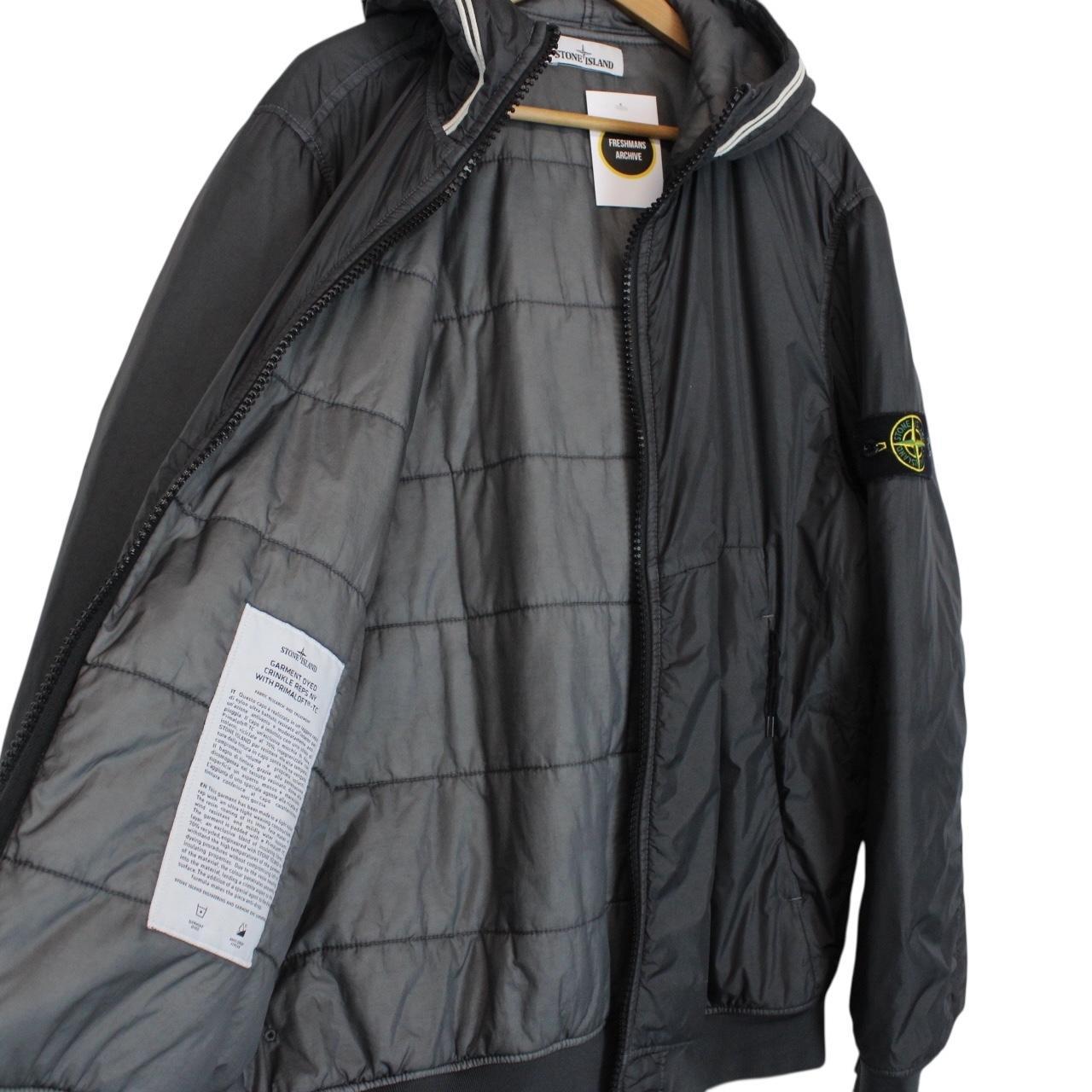 Stone Island AW 2020 Grey Garment Dyed Crinkle Reps NY Primaloft Jacket