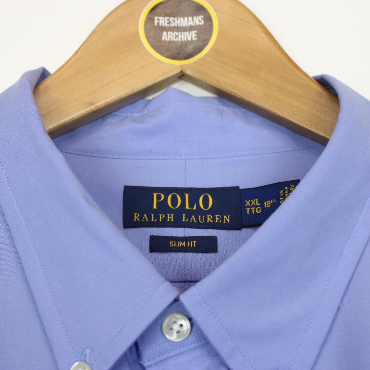 Polo Ralph Lauren Blue Long Sleeve Cotton Poplin Shirt