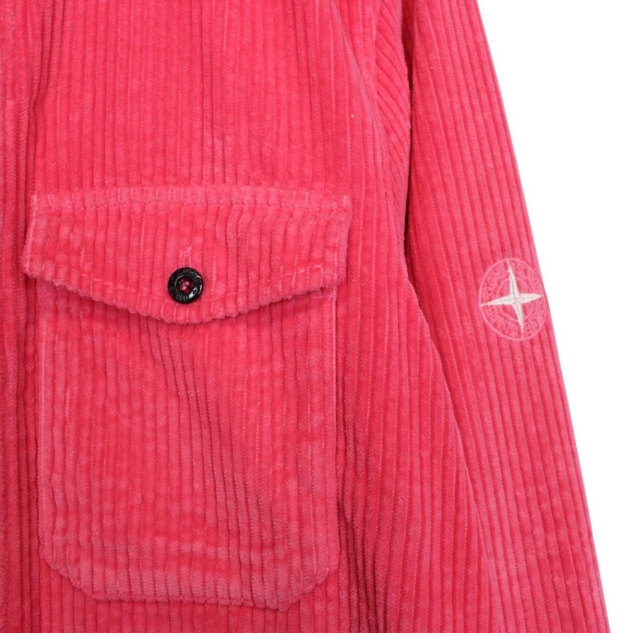 Stone Island AW 2020 Pink Long Sleeve Jumbo Corduroy Shirt
