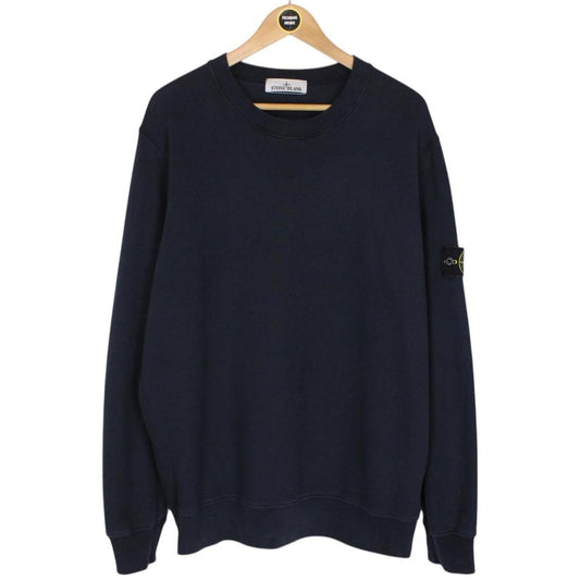 Stone Island AW 2022 Navy Blue Cotton Sweatshirt Jumper