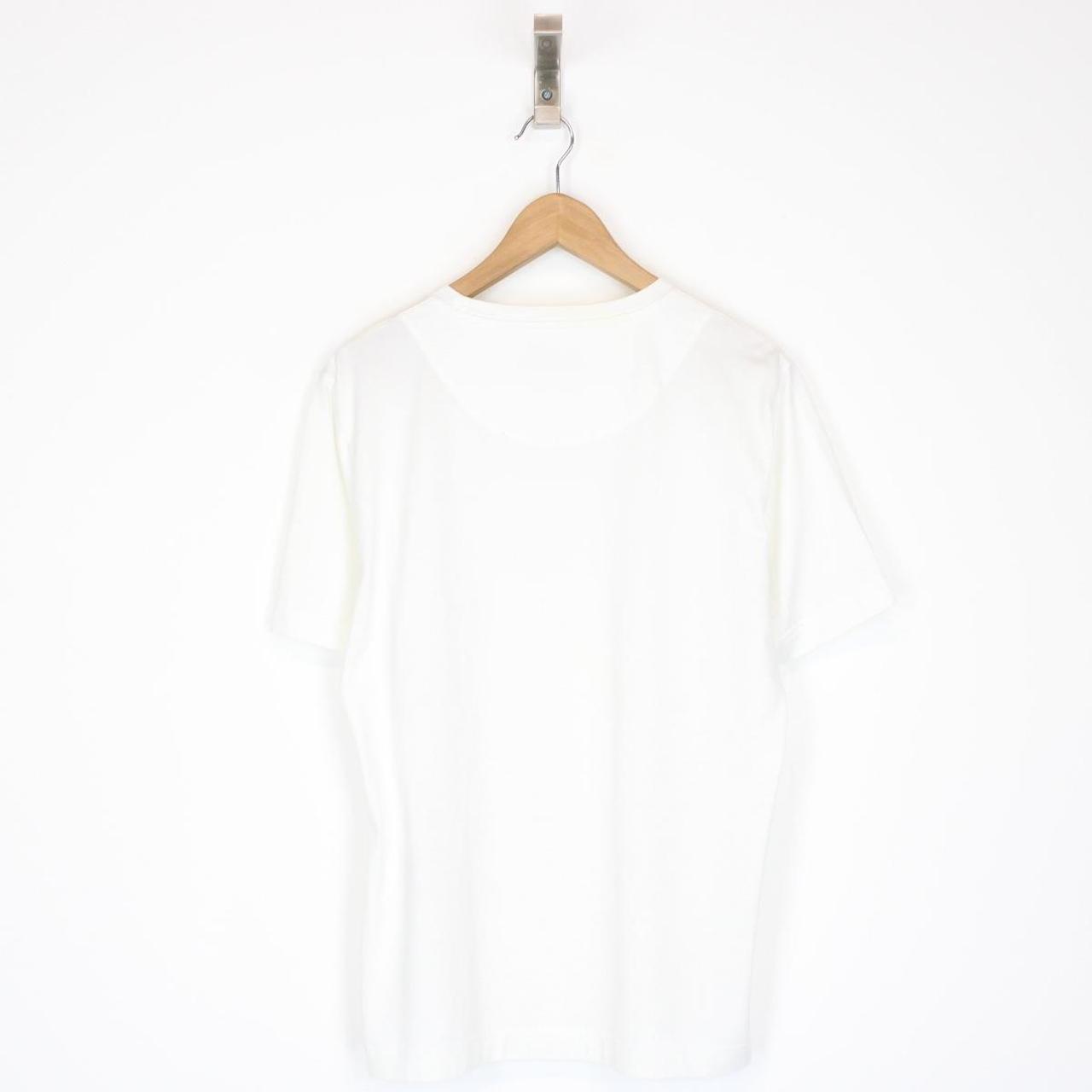 Missoni White and Multicoloured Logo Print Short Sleeve Cotton T-Shirt