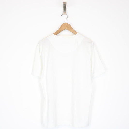 Missoni White and Multicoloured Logo Print Short Sleeve Cotton T-Shirt