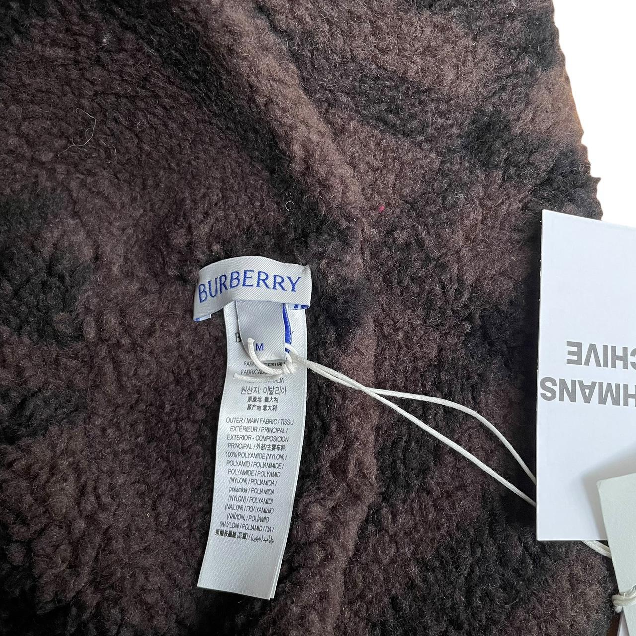 Burberry Green and Brown Fleece Reversible Nova Check Bucket Hat