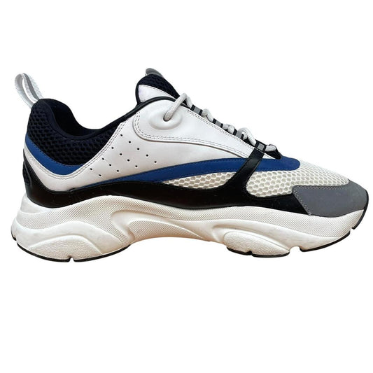 Dior B22 White and Blue Low Trainers