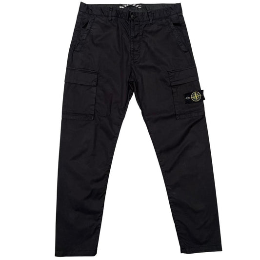Stone Island AW 2022 Black RE-T Fit Cargo Trousers