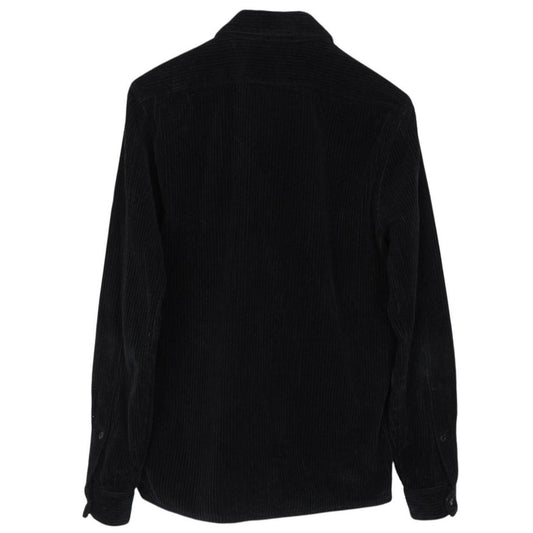 Stone Island AW 2020 Black Long Sleeve Jumbo Corduroy Shirt