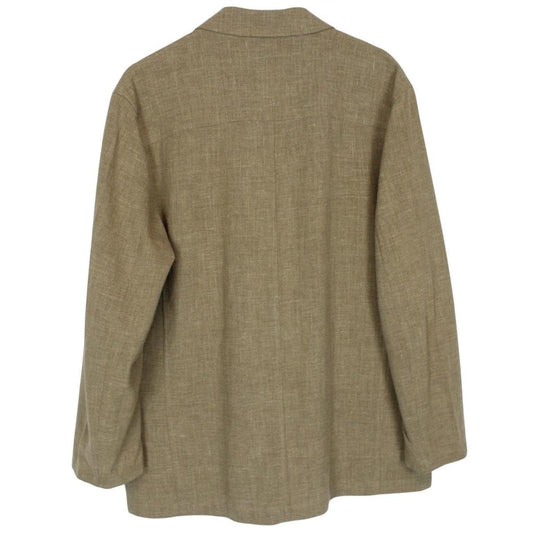 Vintage 00s Burberry Green Worsted Wool Blend Jacket